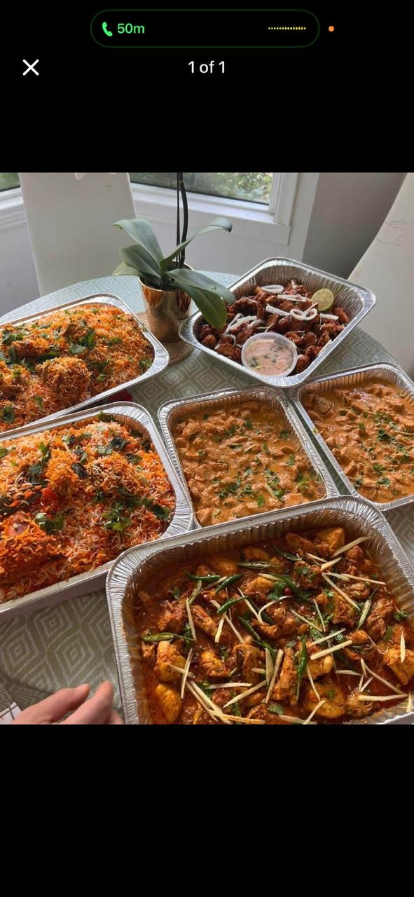 Kinza's Kitchen catering spread