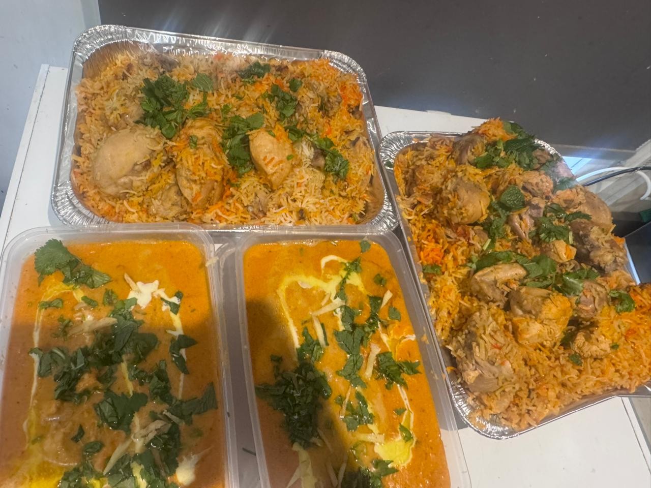 Kinza's Kitchen biryani boxes