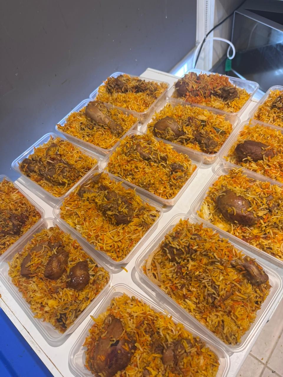 Kinza's Kitchen prepared biryani meals
